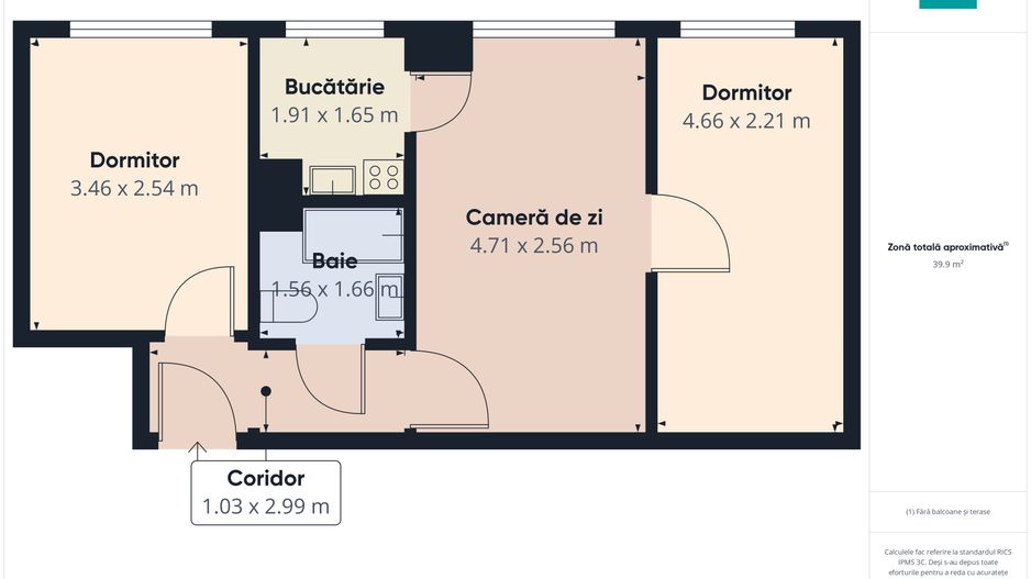 3 camere la super pret – Str. Borsecului - Poză 9