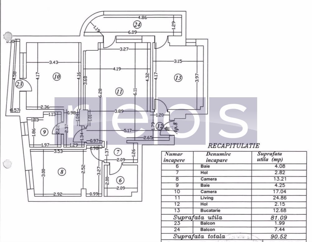 VANZARE 3 CAMERE - SEMIDECOMANDAT -PARCARE SUBTERAN -Pta Victoriei-Titulescu - Poză 17