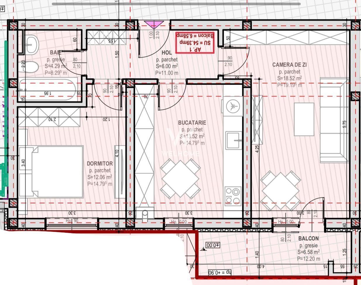 Apartament DECOMANDAT 2 camere - Str. Unirii, Selimbar - Poză 11