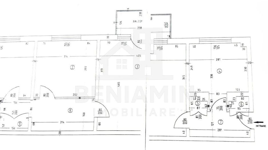 Apartament 3 camere Rovine Profi Etaj 1 66mp teava de gaze - Schiță 10