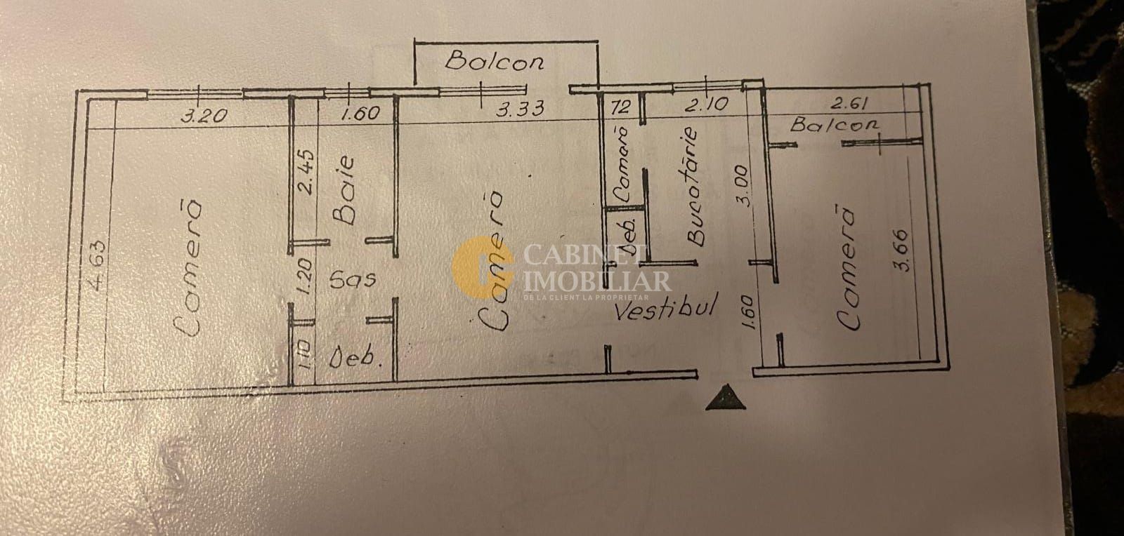 3 camere, etaj 1/4, Tatarasi-Dispecer , fara risc, liber! - Poză 7