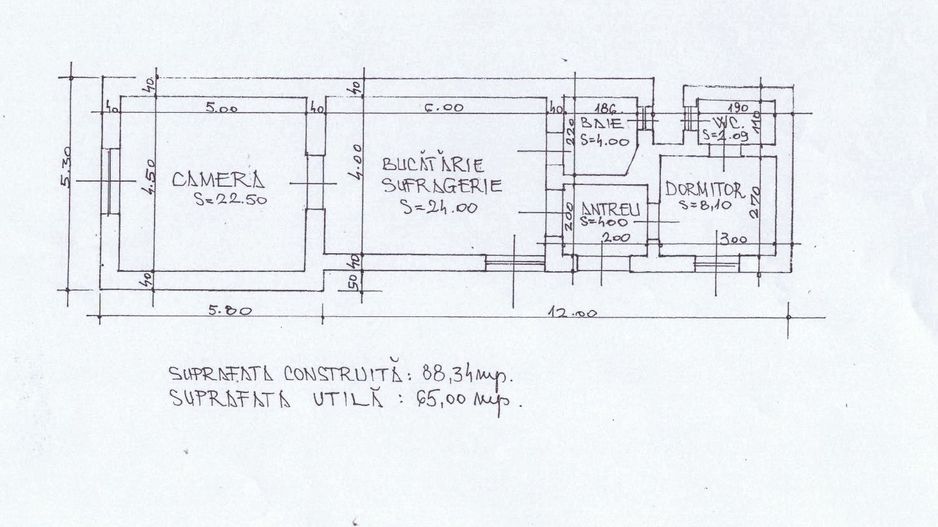 Chirie, apartament 2 dormitoare, central 550 E/lună (neg). Comision 0. - Poză 18