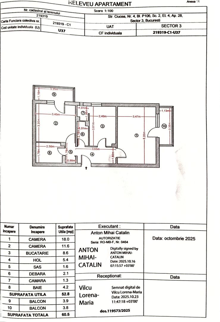 Vanzare apartament cu 2 camere titan decomandat T653 - Poză 8