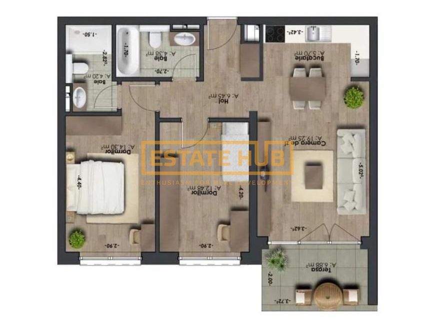 Apartament 3 camere | The Nest | Comision 0% - Poză 5