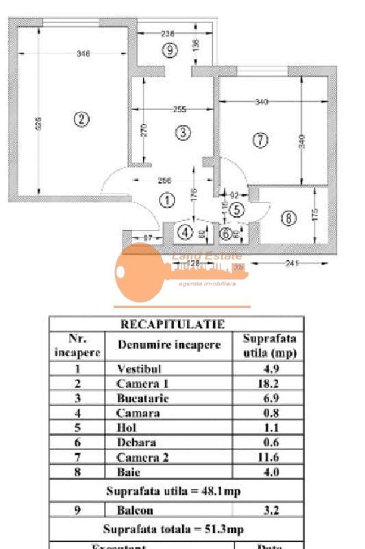 2 Camere Decomandat Băneasa | 3 Min de Herăstrău - Schiță 6