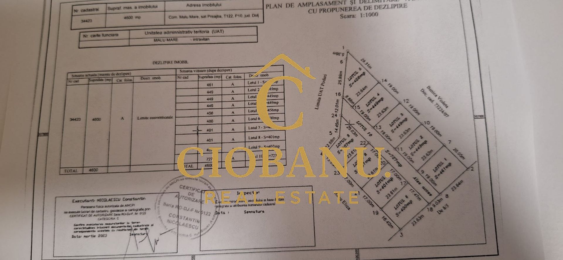 Parcele de teren intravilan de vanzare zona Preajba - Poză 1