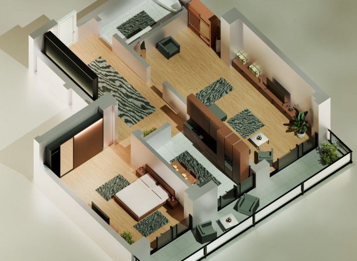 Tomis Nord -Vanzare apartament decomandat cu 2 camere,  bloc nou. - Poză 1