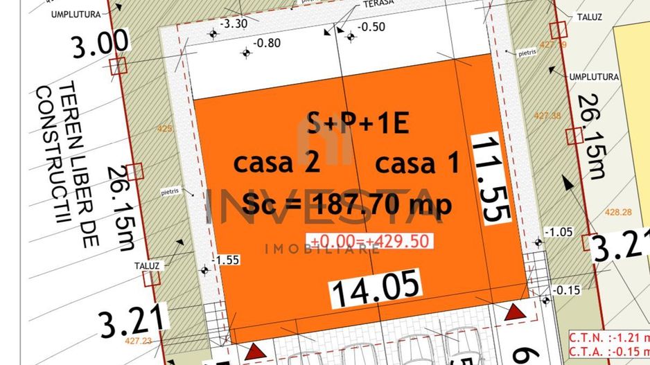 Casa tip duplex cu panorama deosebita!  Constructie premium! - Schiță 14