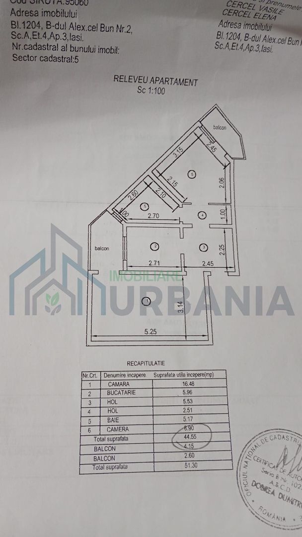 Apartament 2 camere decomandat, zona Alexandru cel bun, Iași - Poză 2