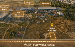 Teren intravilan 1.000 mp |  Zona Carrefour / Bd. Madrid | Comision 0% - Poză 1