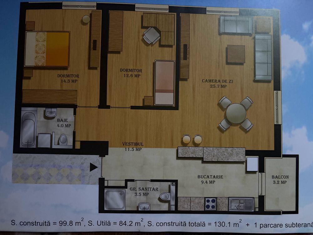 apartament 3  camere decomandat in Complex Jupiter , Bucuresti - Poză 1