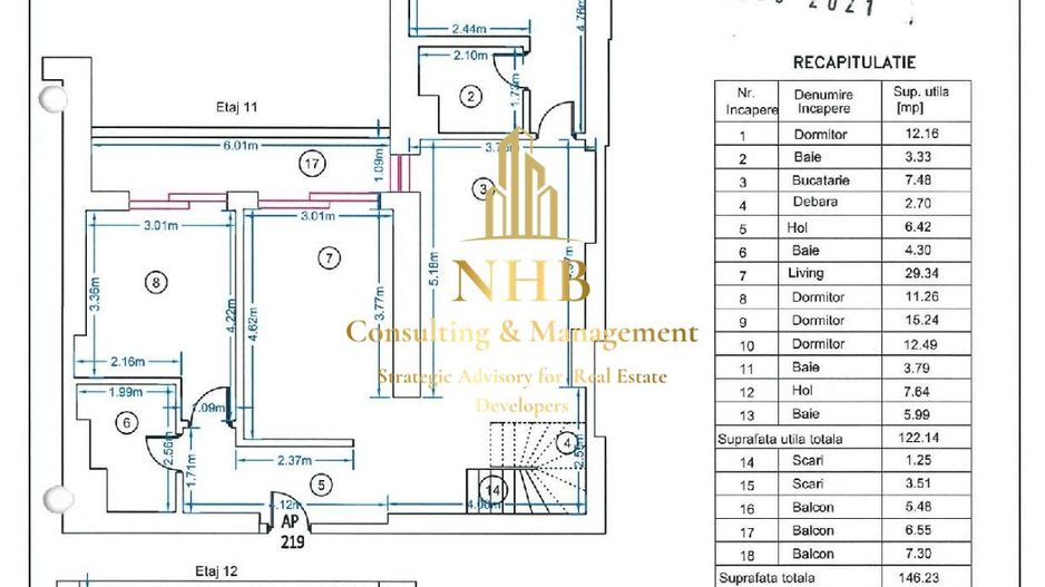 Penthouse cu vedere spectaculoasa Roka Nerva Traian, 0% comision - Poză 10