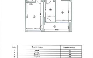 Apartament 2 camere, prima inchiriere - Aparatorii Patriei - Schiță 8