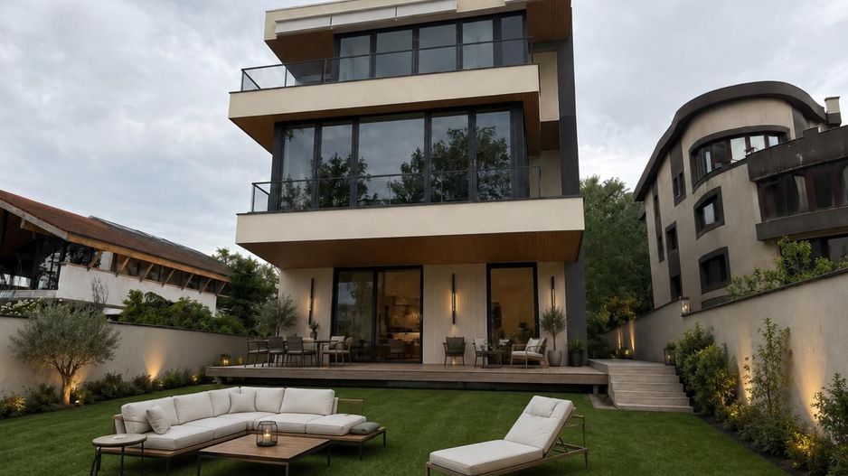 Apartament 3 camere cu gradina privata si vedere spre lac - Poză 1