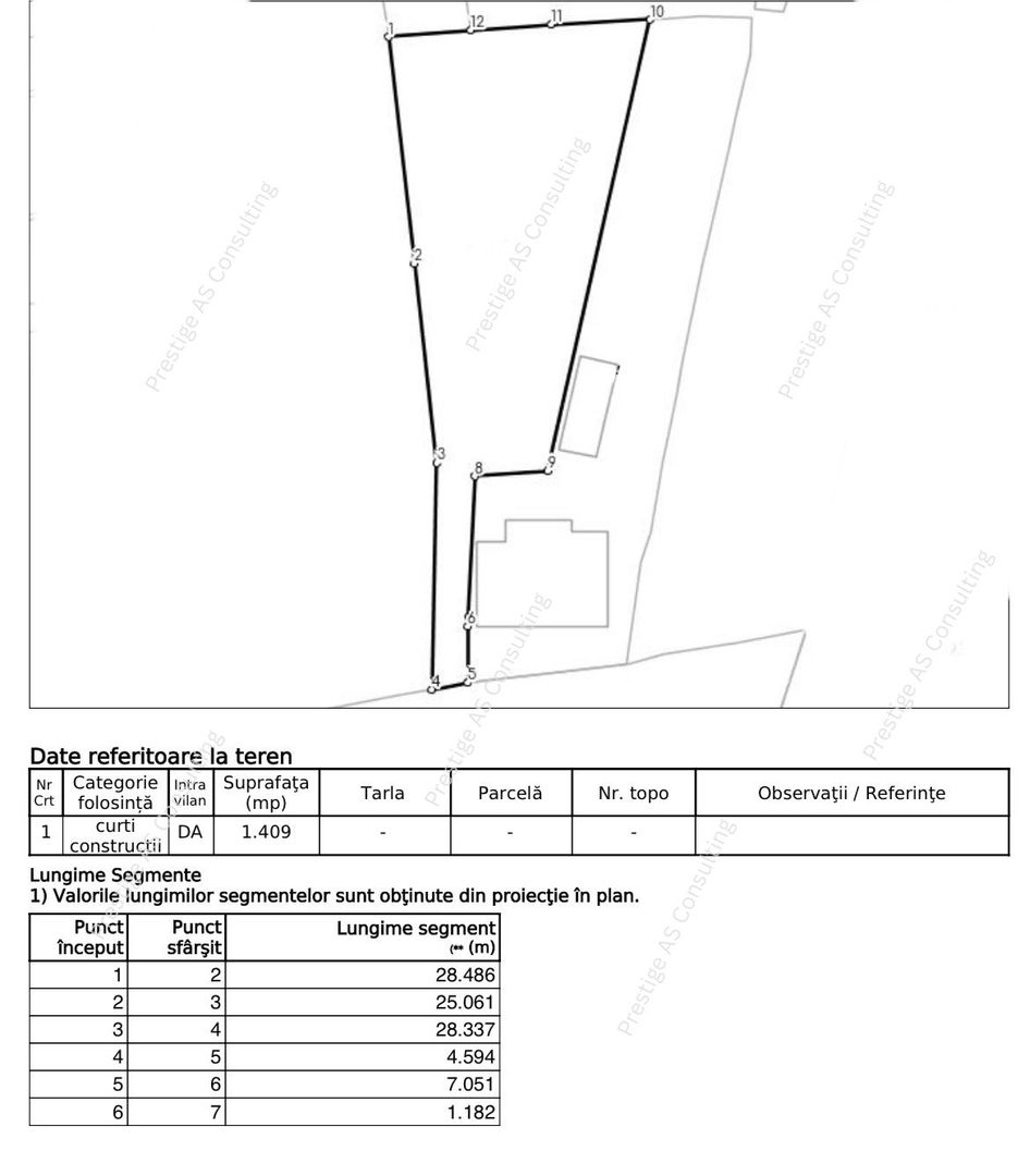 Teren 1409mp | Drum acces 4.6ml | Ghiroda-Scoala Gimnaziala - Poză 2