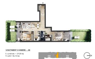 Apartamente 3 camere, Pipera, comision 0 % - Poză 23