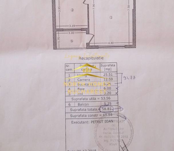 Apartament de vanzare -2 camere -Pipiera -PARCARE - Poză 10