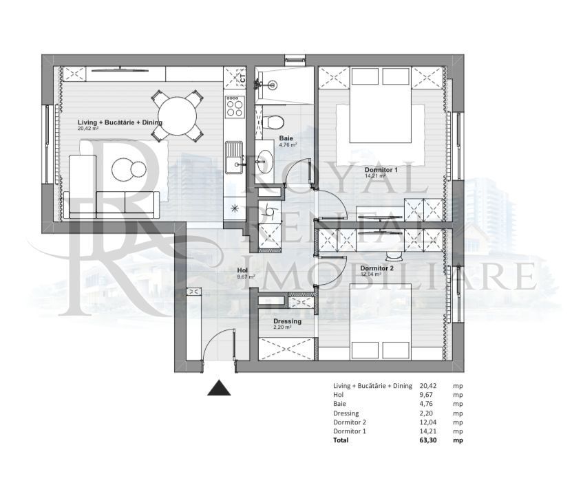 Apartament 3 Camere | Ultrafinisat | 63 mp | Gheorgheni | Lux|  Iulius Mall - Poză 16