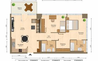 INCHIRIERE 3 CAMERE | ONE ELIADE | MOBILAT SI UTILAT LUX | VEDERE LAC - Poză 36