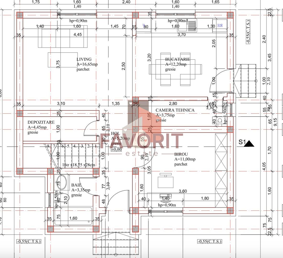 Casa individuala. Disponibila imediat. 4 dormitoare - Schiță 25