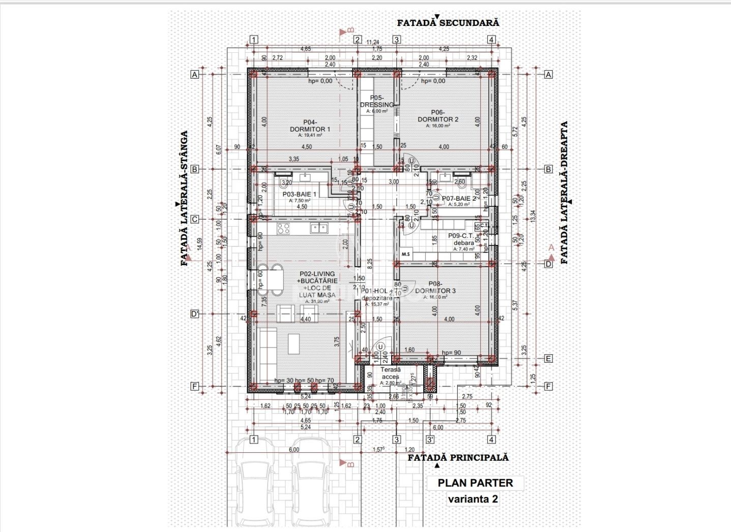 Casa individuala la cheie, 121 mp/utili, teren 515 mp, Bod/Brasov - Schiță 3