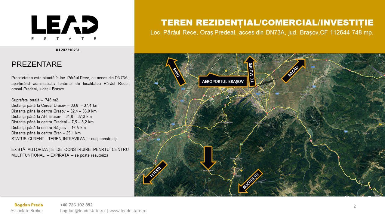 OPORTUNITATE INVESTIȚIE DEZVOLTARE REZIDENȚIALĂ / COMERCIAL (PENSIUNE) - Poză 4