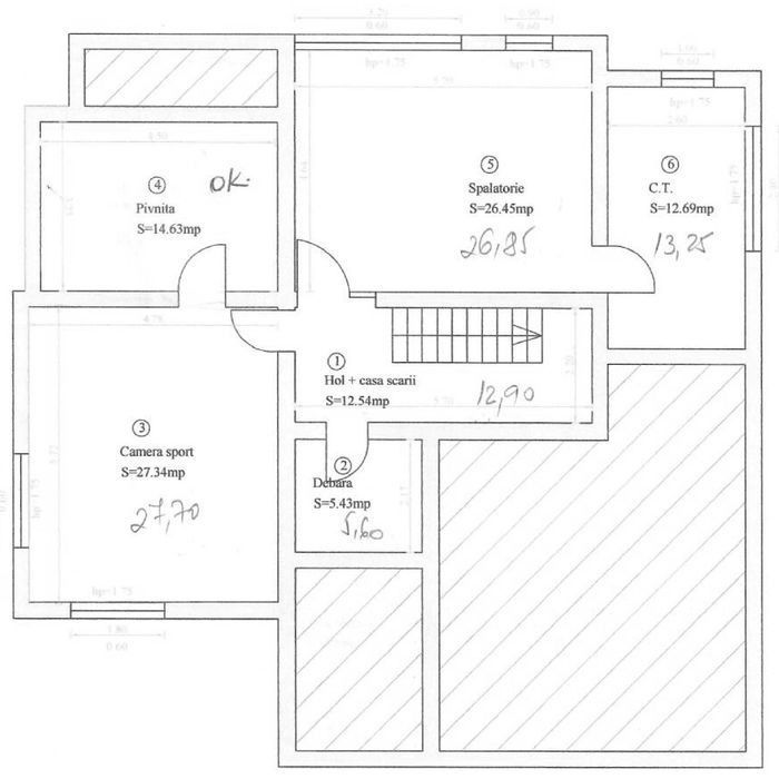 Casa Individuala in Selimbar cu garaj dublu si curte spatioasa - Schiță 12