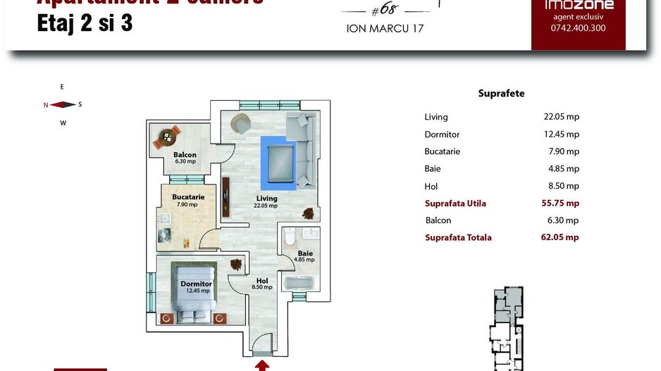 Apartament 2 camere etaj 2/5, 62 mp, Drumul Taberei - Bd Timisoara - Plaza Mall - Poză 1