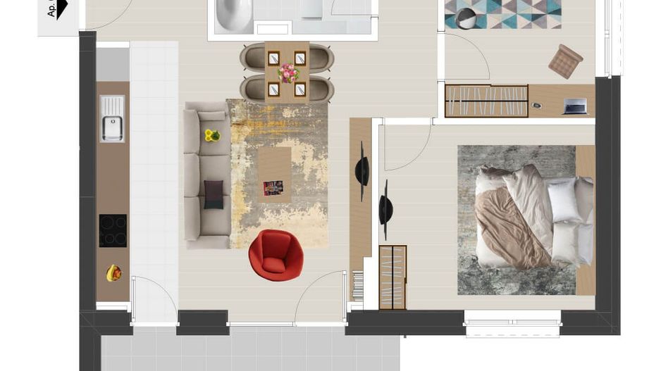 Eleganță la apus – apartament 3 camere, în zona Lipovei, lângă pădure - Poză 19