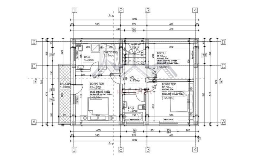 Casă individuală P+1+M în Otopeni – confort și compartimentare excelentă - Schiță 14