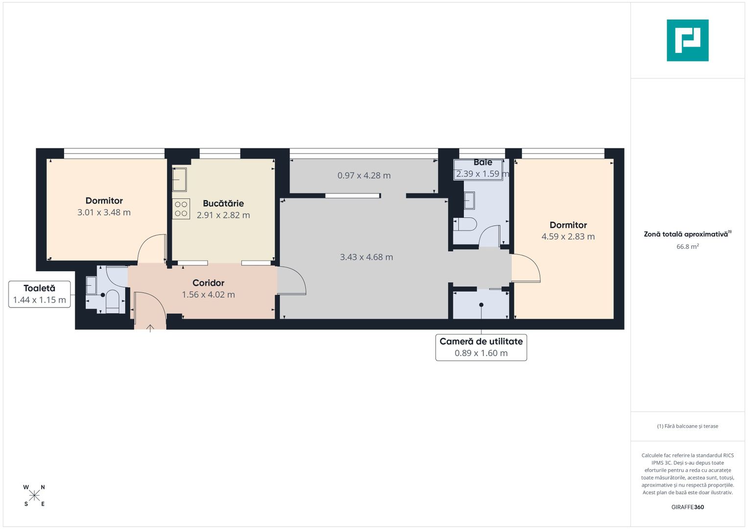 Apartament 3 camere - Circumvalaţiunii, Timişoara - Poză 15