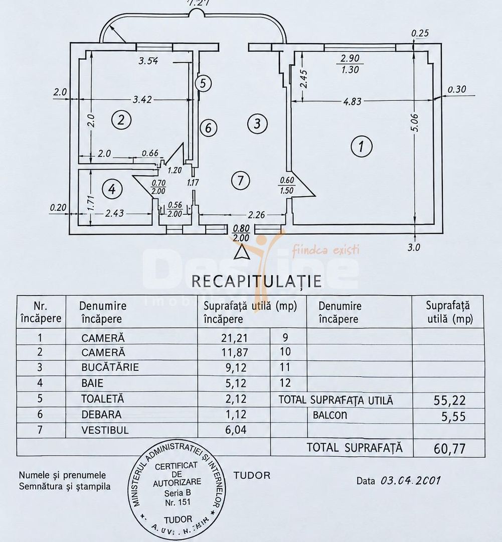 APARTAMENT 2 CAMERE DECOMANDAT RENOVAT - Poză 2
