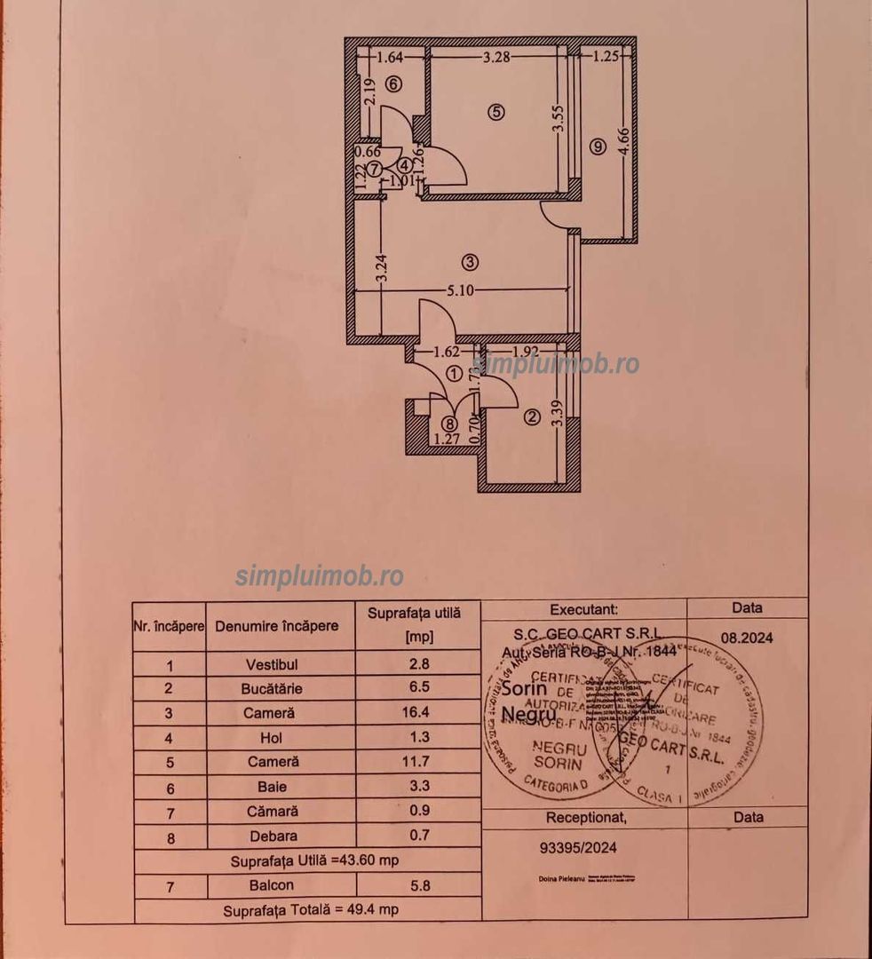 Apartament 2 camere Campia Libertatii  IOR METROU TITAN - Poză 7