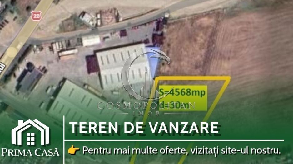 Teren intravilan Soseaua Bucuresti (Spatarului) langa A7 S=4.570mp d=30m - Poză 1