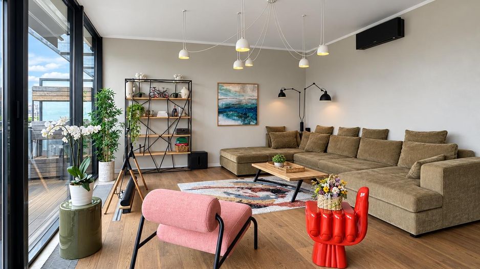 Penthouse duplex cu șemineu, saună și vedere la parcul Carol - Poză 6