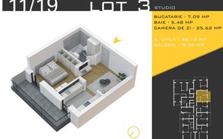 2 camere  Titan Pallady  Metrou Nicolae Teclu - Schiță 10