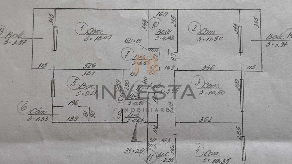 Apartament 4 camere decomandat, etaj intermediar, Marasti, The Office - Schiță 11