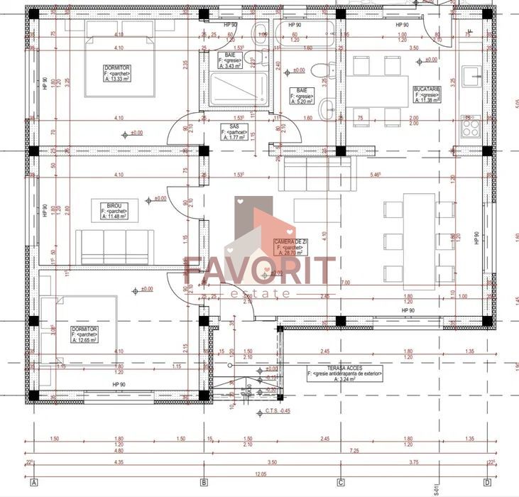 Casa Individuala | Mosnita Noua | 4 camere | Teren 635 mp | Disponibila Imediat - Schiță 7