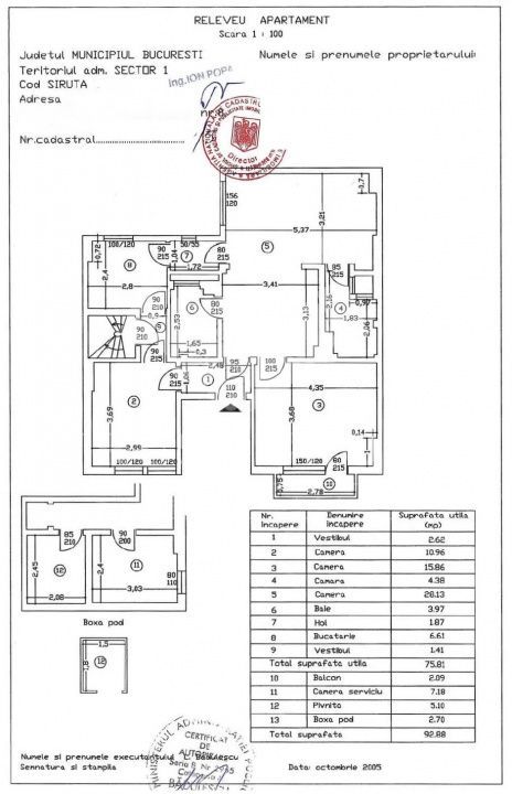 Apartament 3 camere Victoriei - Imobil 1940 - Poză 7