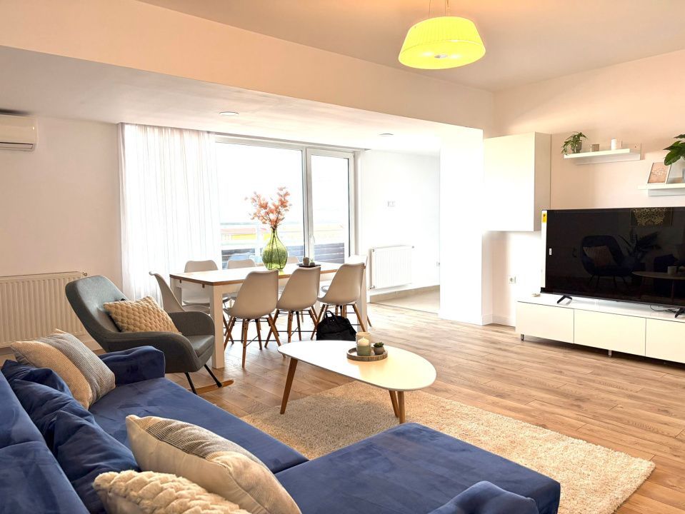 Penthouse pe 2 niveluri l 160 mp utili l terase 75 mp l parcare l B. Z - Poză 3