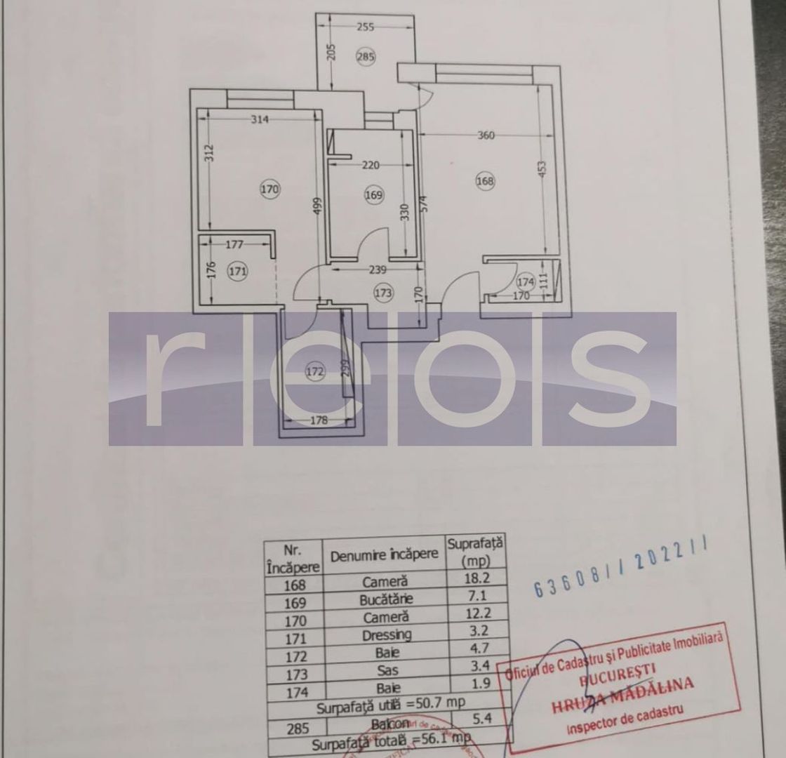 Onix PARK PIPERA | 2 CAMERE | 58 MP - Schiță 17