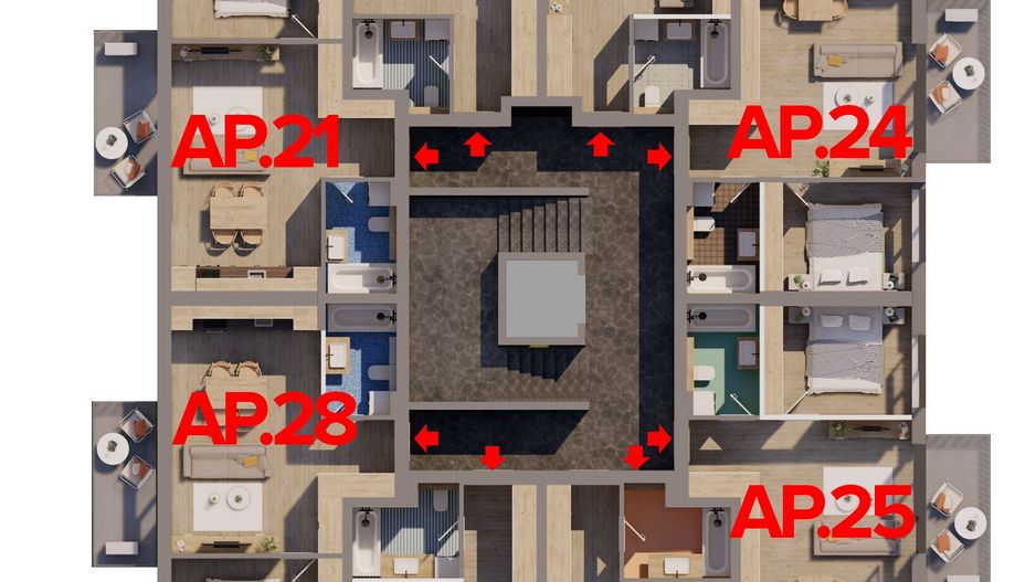 Apartament 2 camere Nou ARED în RED9 direct de la dezvoltator - Poză 4