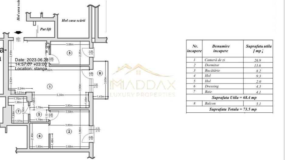 Apartament cu 2 camere ***81.97 mp***Bloc NOU*** // Mogosoaia - Schiță 28