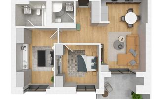 COM 0% -  Apartament 3 cam LUX - 165000 Pret Final - Cortina North - Poză 1