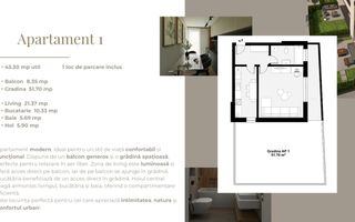 Vânzare, apartament, o cameră, Giroc, Timiș - Poză 3