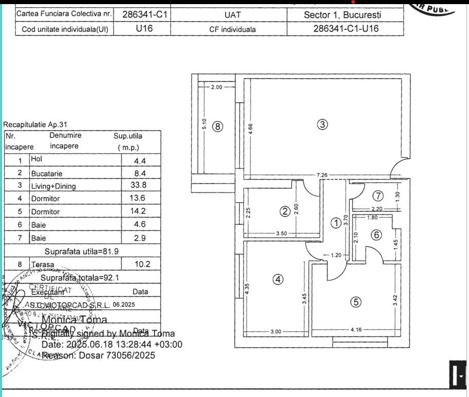 Apartament 3 camere de inchiriat, parcare, Baneasa-Aviatiei, bloc nou - Poză 13