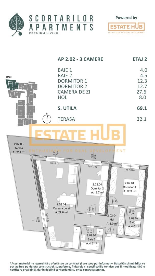 Apartament nou 3 camere langa The Office | Comision 0% - Poză 2