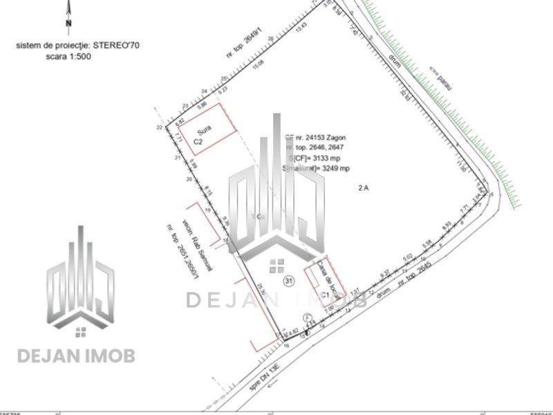 Teren intravilan | 1.624 mp | 2 Parcele | Zagon - Poză 3