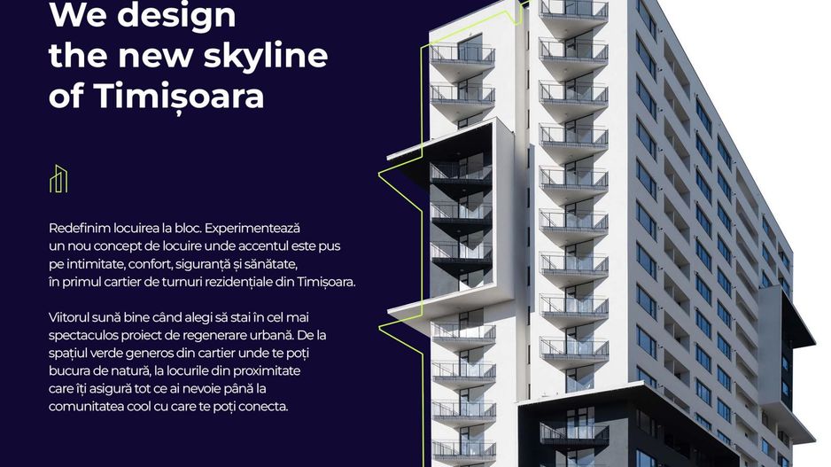 Etaj 16 -  Apartament 3 camere - XCity Towers, Timișoara - Poză 2