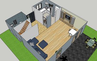 Casa  4 camere,2 bai,136 mp, 550 mp teren zona Corunca - Poză 14